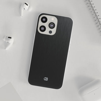 Obsidian Brushed Steel · Lite Phone Case for iPhone ·  Black