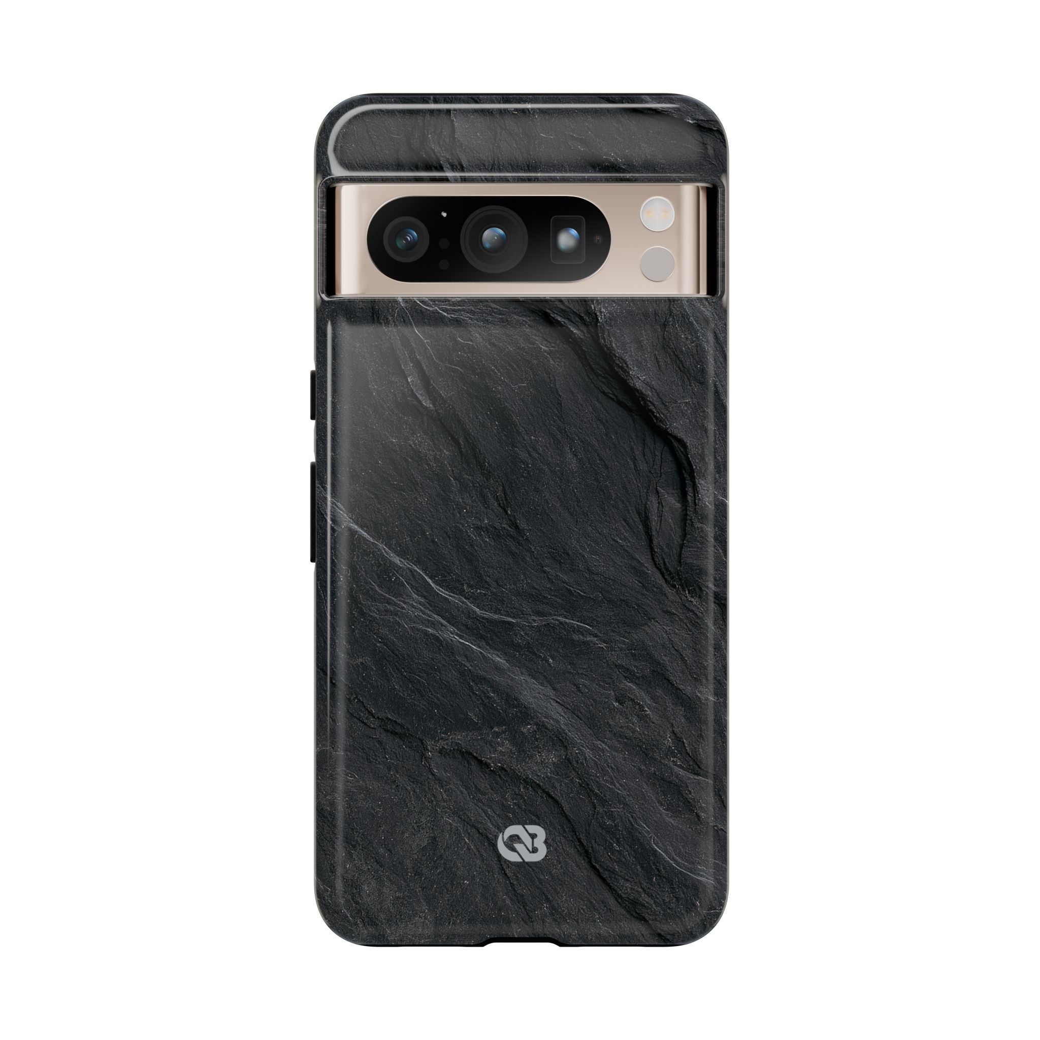 Black Tough Phone Case for Google Pixel - Midnight Slate Ridge