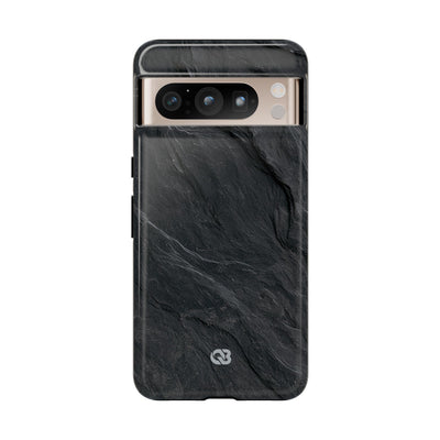 Black Tough Phone Case for Google Pixel - Midnight Slate Ridge