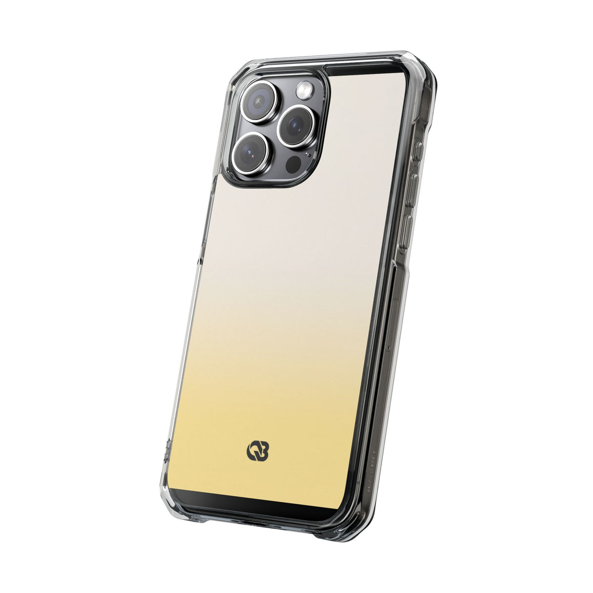 Solar Cream Ombre · Clear Impact Magnetic Phone Case for iPhone · Yellow