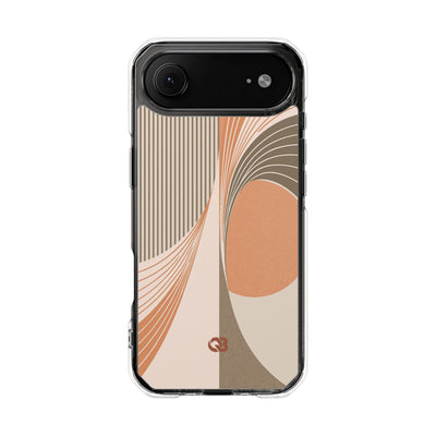 Orange Impact MagSafe Phone Case for iPhone - Desert Arc Horizon