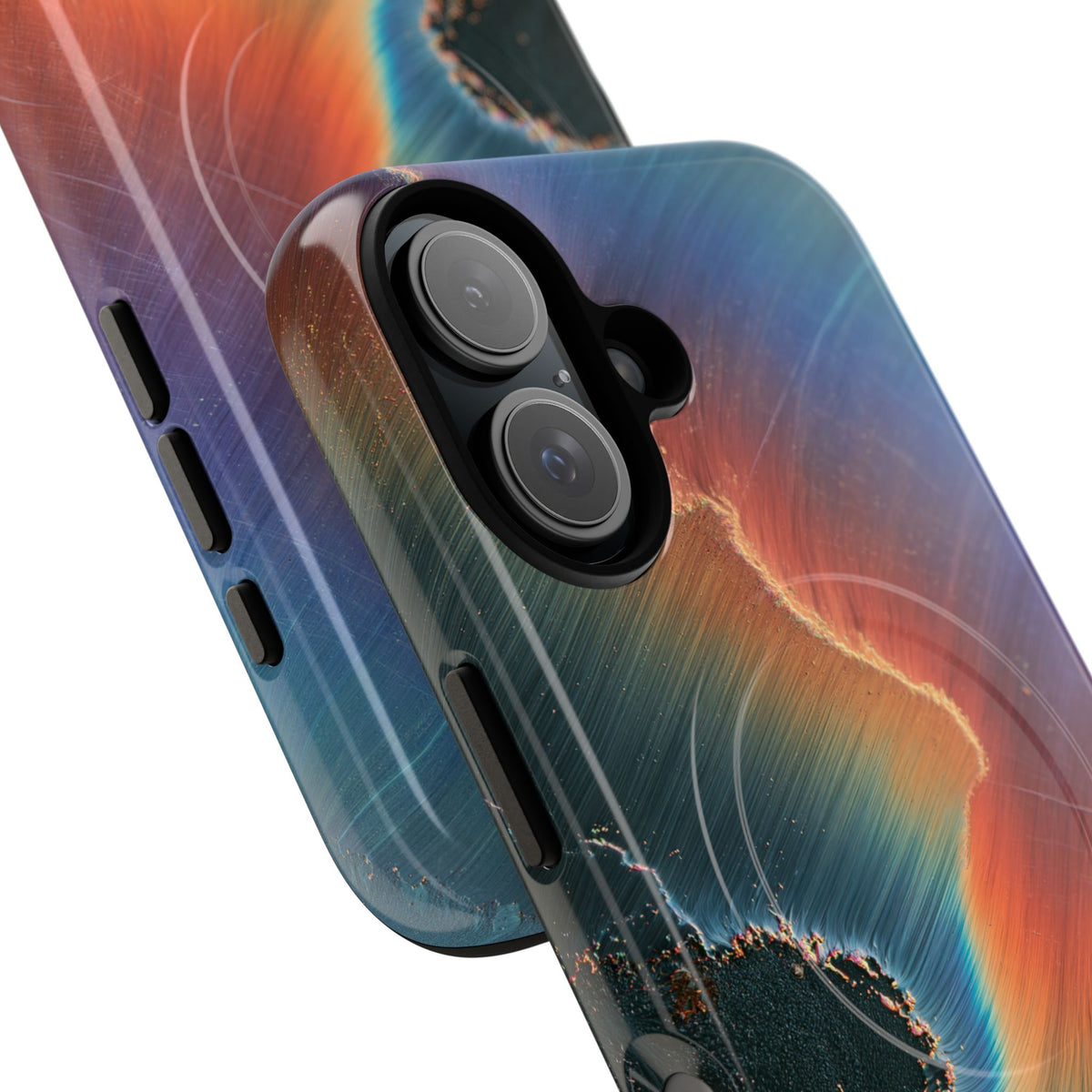 Prismatic Aura Shift · Tough 2.0 Magnetic Phone Case for iPhone · Blue