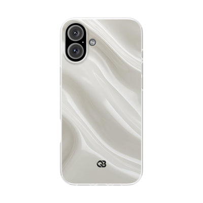Liquid Enamel Fold · Lite Phone Case for iPhone ·  White