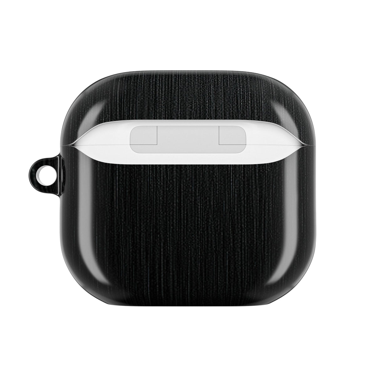 Obsidian Brushed Steel · Hard Case for AirPods & AirPods Pro · Black