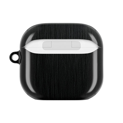 Obsidian Brushed Steel · Hard Case for AirPods & AirPods Pro · Black