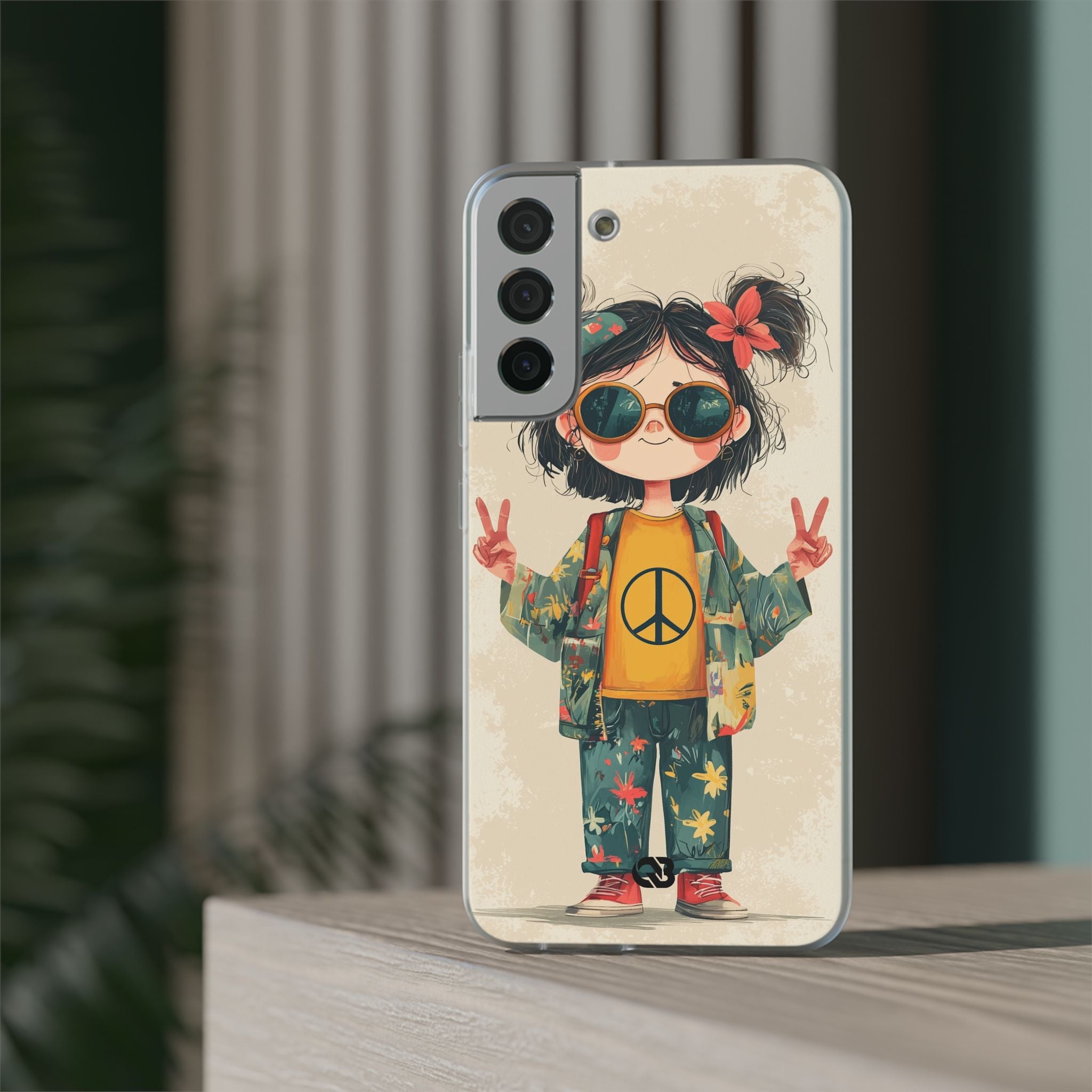 Retro Peace Girl · Soft Θήκη για Samsung