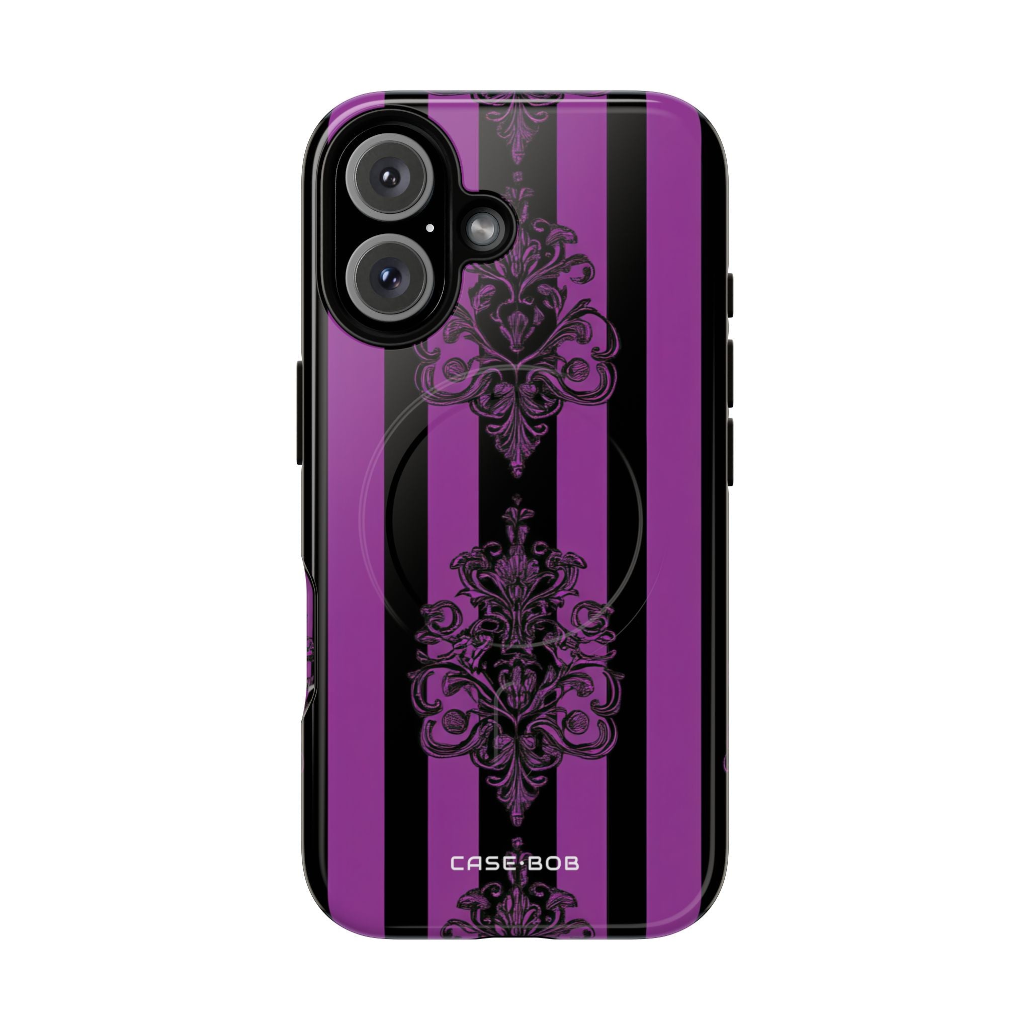 Damask Elegance Purple iPhone 16 Case - Tough+