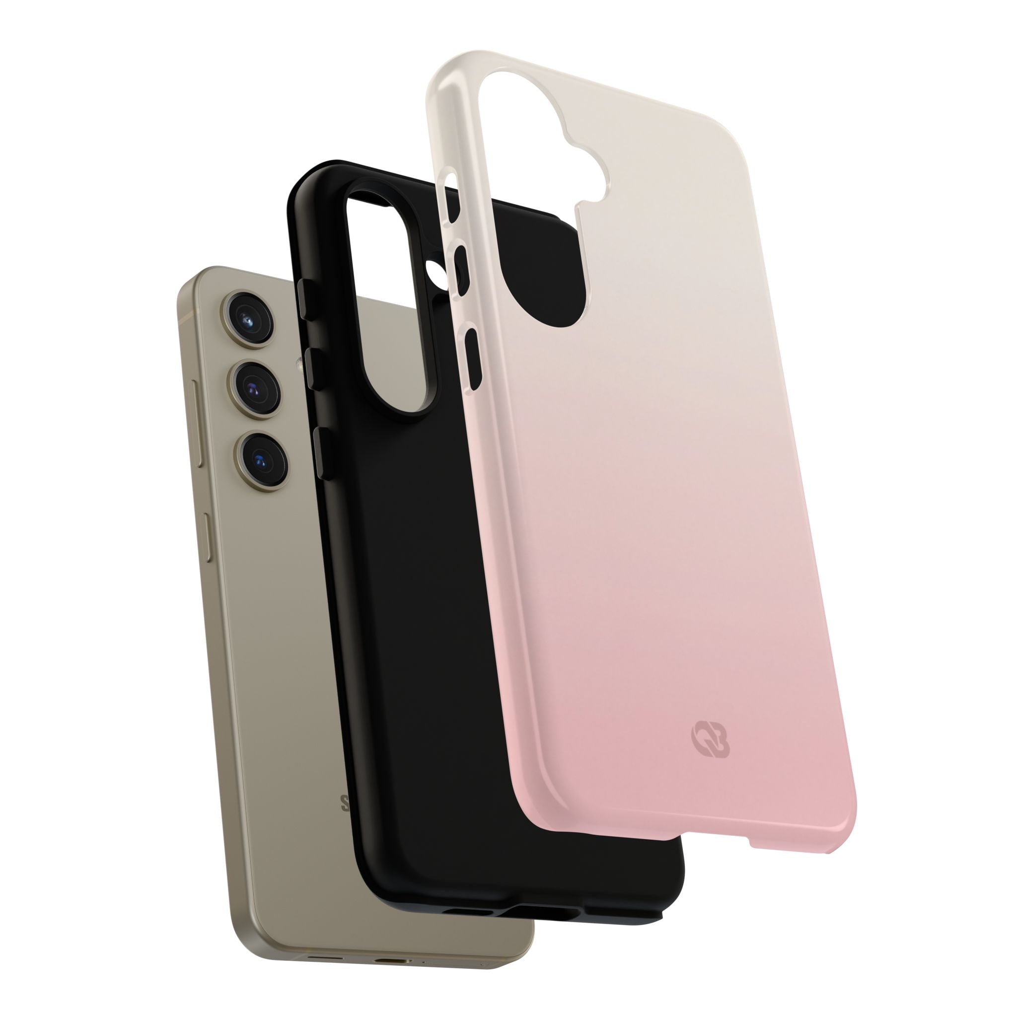 Pink Tough Phone Case for Samsung - Frosted Blush Horizon