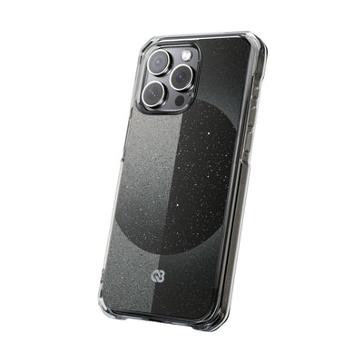 Black Impact MagSafe Phone Case for iPhone - Lunar Static Orbit