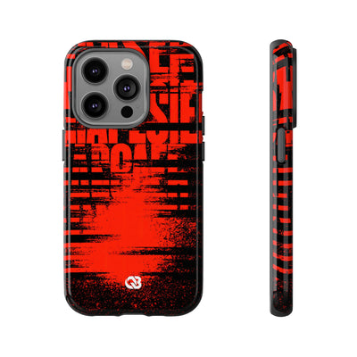 Crimson Redaction · Tough Phone Case for iPhone · Black
