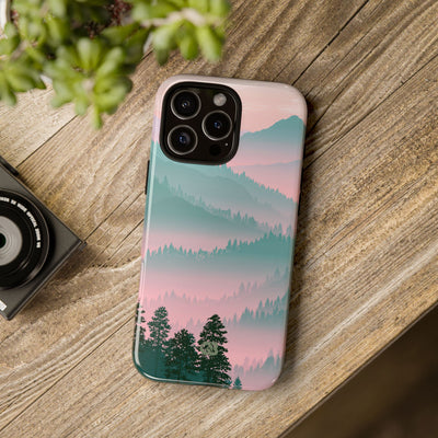 Teal Tough Phone Case for iPhone - Alpine Mist Teal