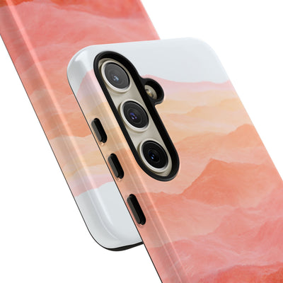 Alpenglow Ridge Vista · Tough Phone Case for Samsung · Orange