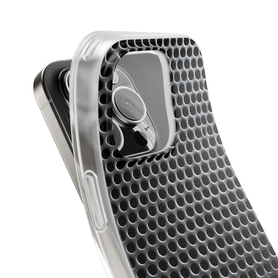 Brushed Perforated Steel · Lite Phone Case for iPhone ·  Silver