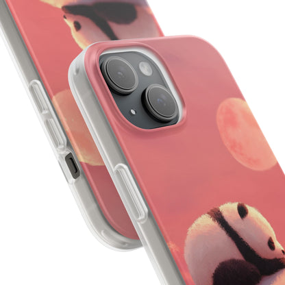 Panda Moonbeam iPhone 15 Skal - Mjuk