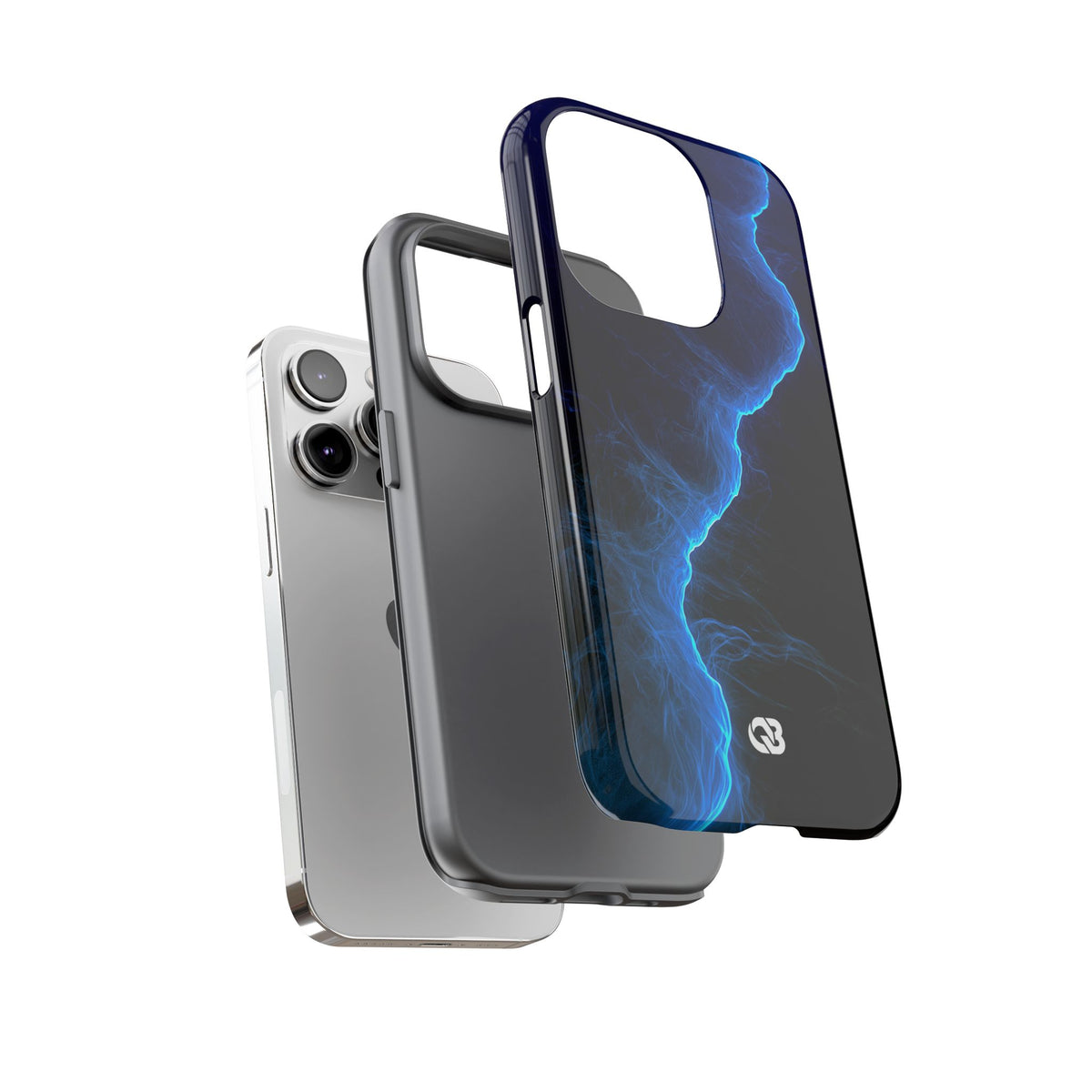 Electric Azure Drift · Tough Phone Case for iPhone · Blue