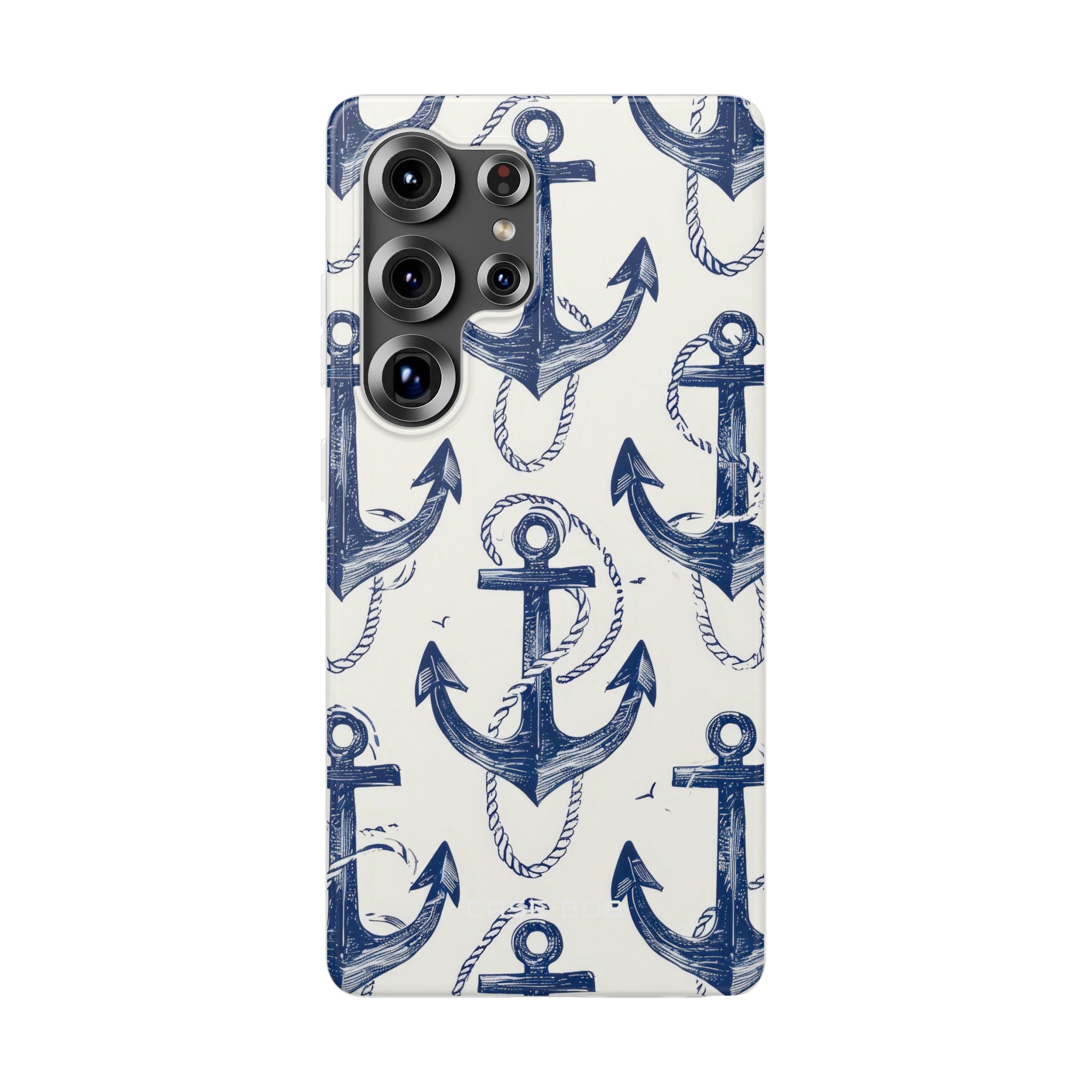 Navy Anchor Loop Samsung S25 Ultra Case - Soft