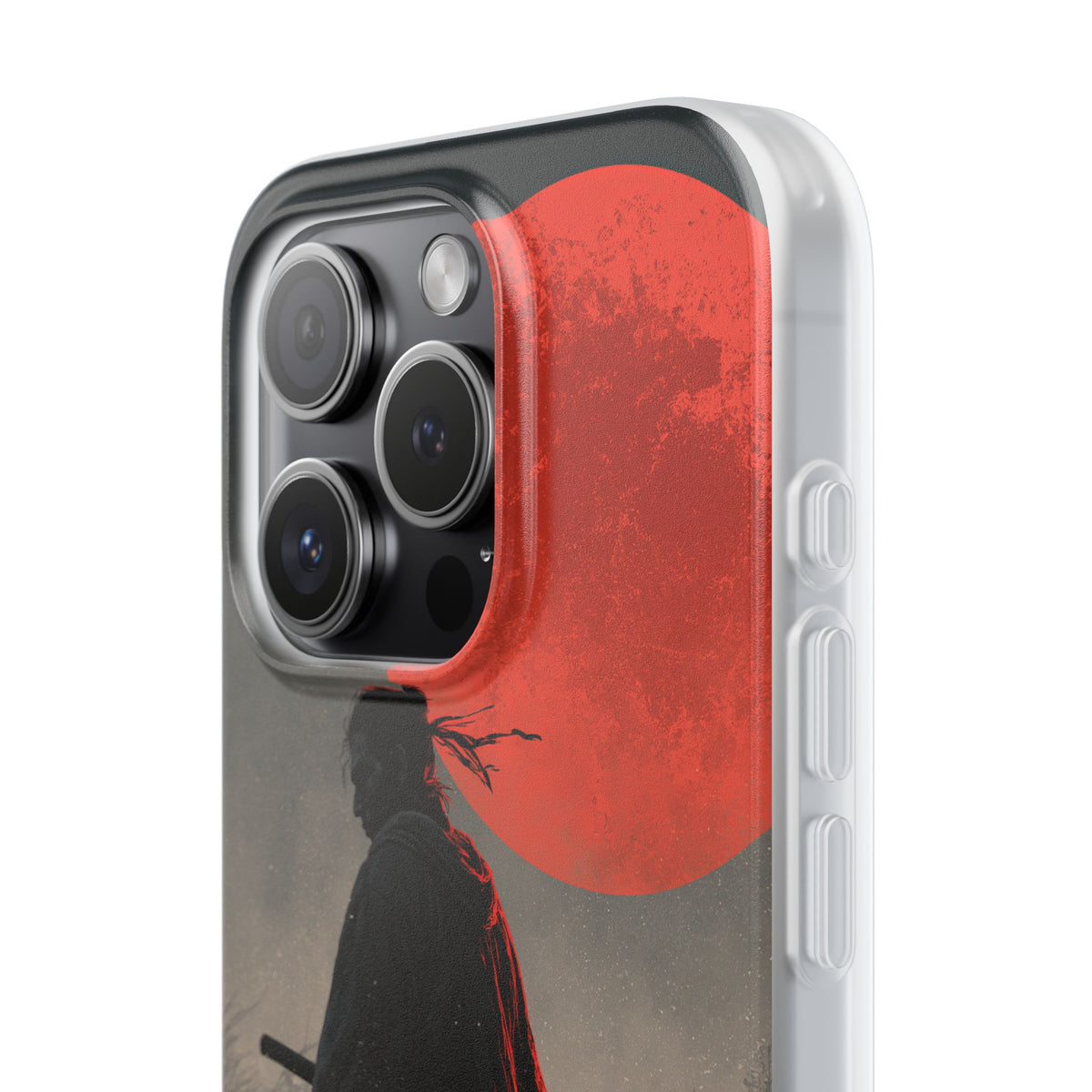 Crimson Moon Ronin · Lite Phone Case for iPhone ·  Black