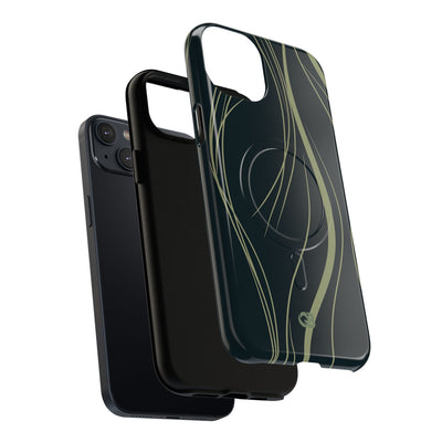 Green Tough 2.0 Magsafe Phone Case for iPhone - Obsidian Sage Flow