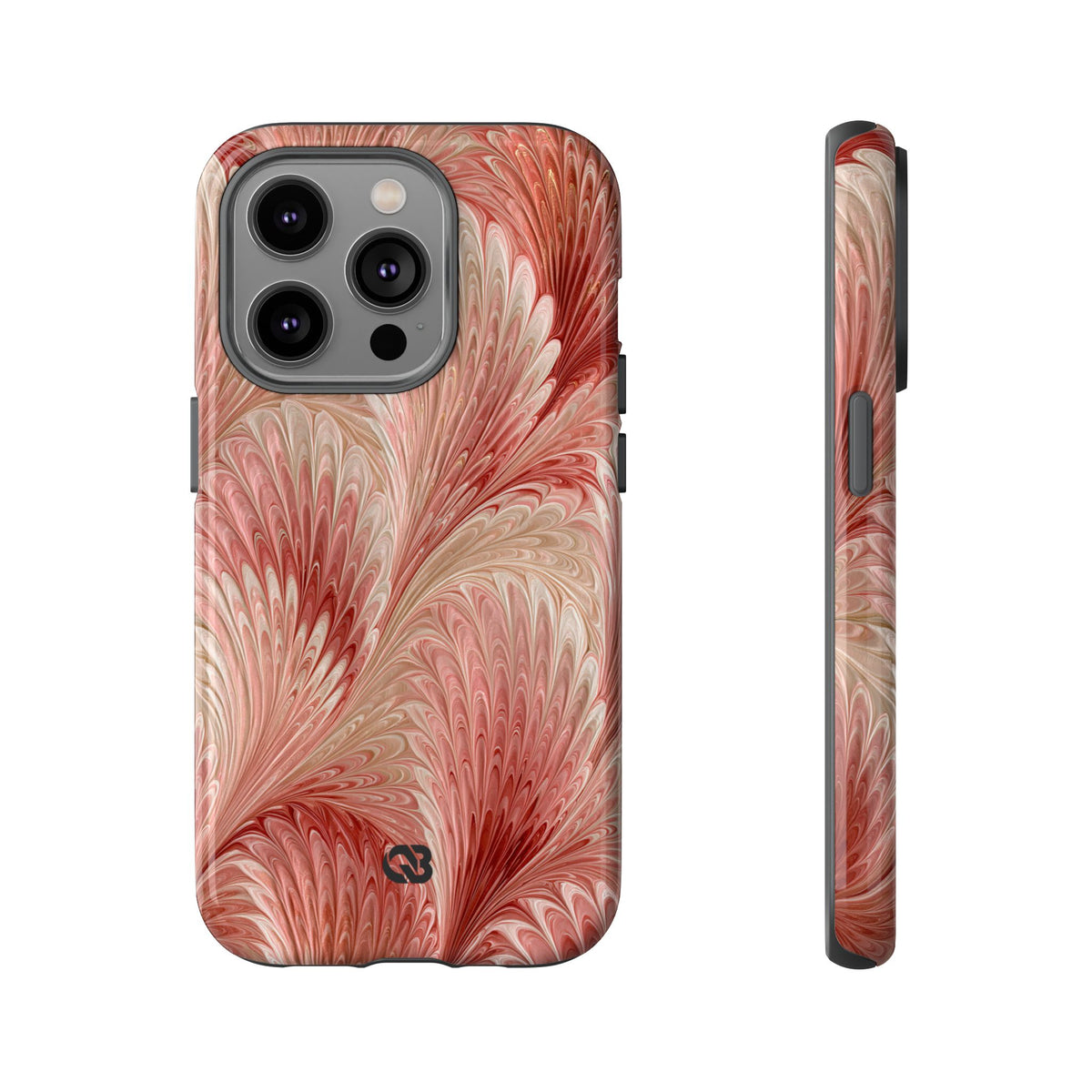 Blush Petal Plume · Tough Phone Case for iPhone · Pink