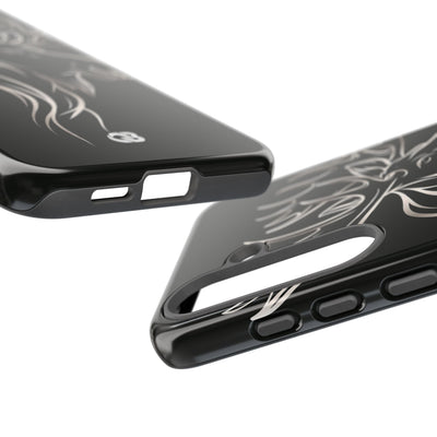 Nordic Moose Contour · Tough Phone Case for Samsung · Black