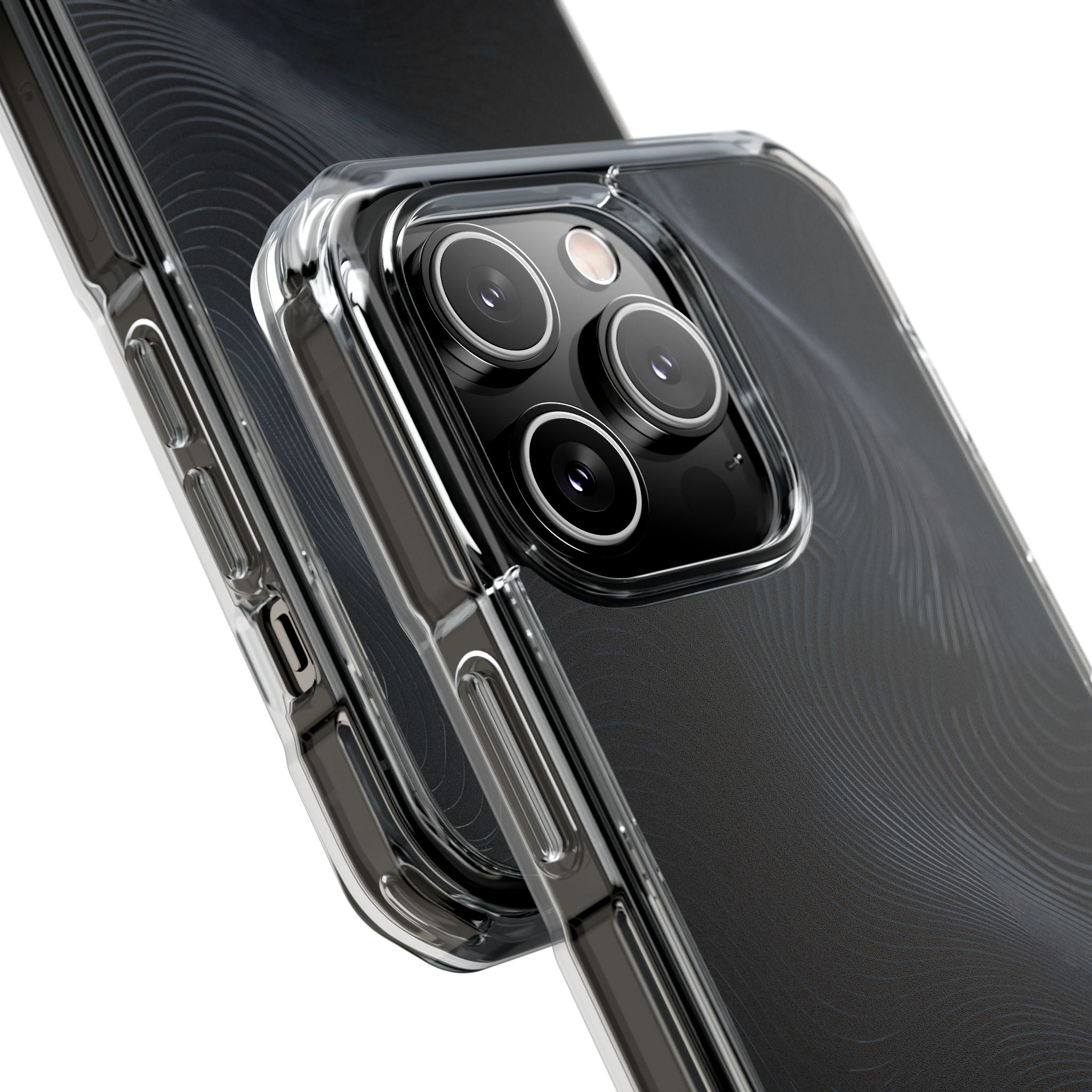 Black Impact MagSafe Phone Case for iPhone - Obsidian Ridge Flux