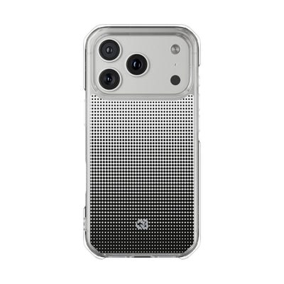 Black Impact MagSafe Phone Case for iPhone - Obsidian Halftone Flux