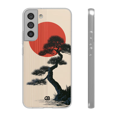 Beige Lite Phone Case for Samsung - Kyoto Crimson Pine