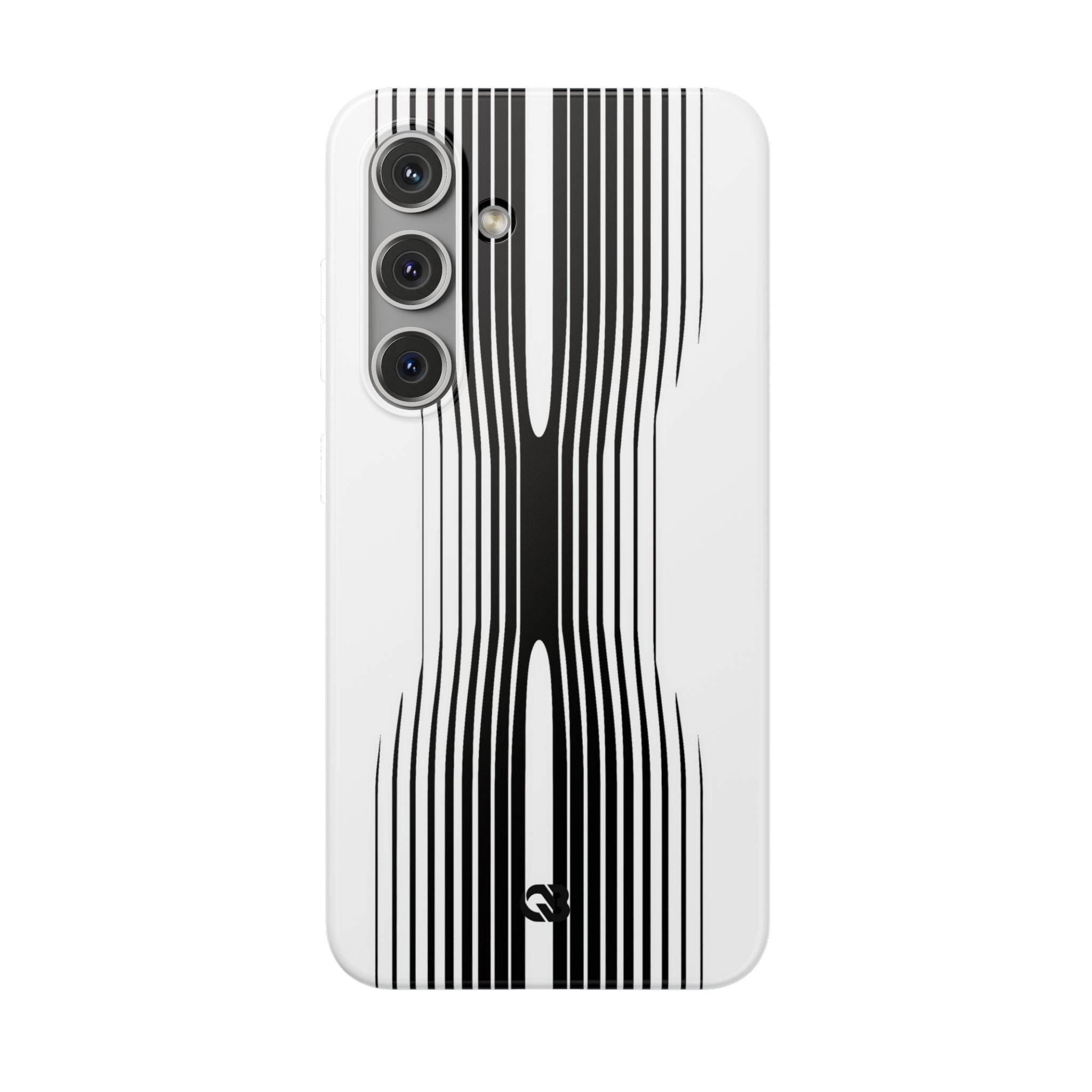 White Lite Phone Case for Samsung - Kinetic Mono Distortion