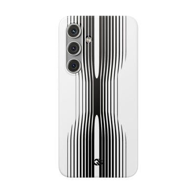 White Lite Phone Case for Samsung - Kinetic Mono Distortion