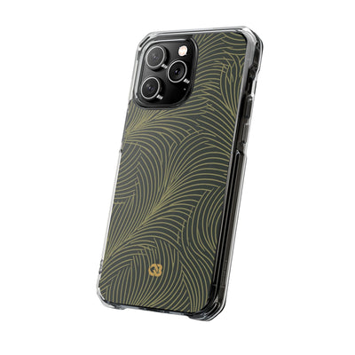Green Impact MagSafe Phone Case for iPhone - Dark Olive Plume