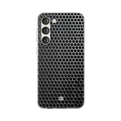 Brushed Perforated Steel · Lite Phone Case for Samsung · Silver