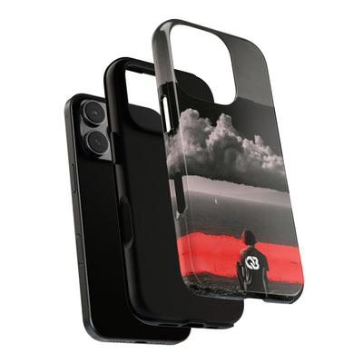 Crimson Horizon · Tough Phone Case for iPhone · Black