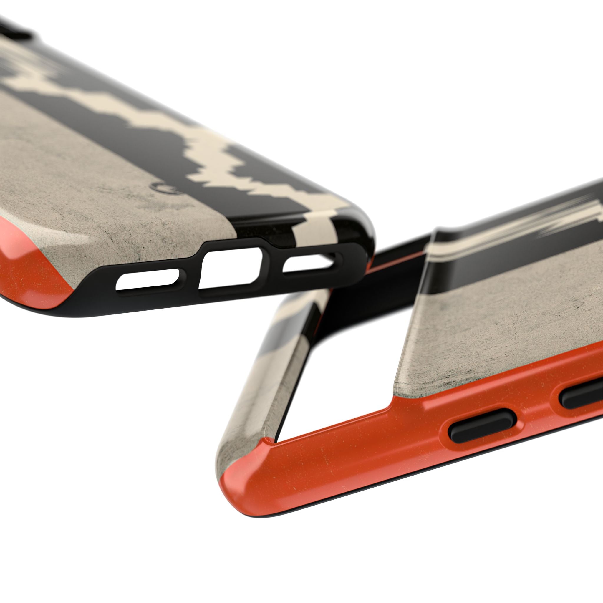 Orange Tough Phone Case for Google Pixel - Orange Monolith Rift