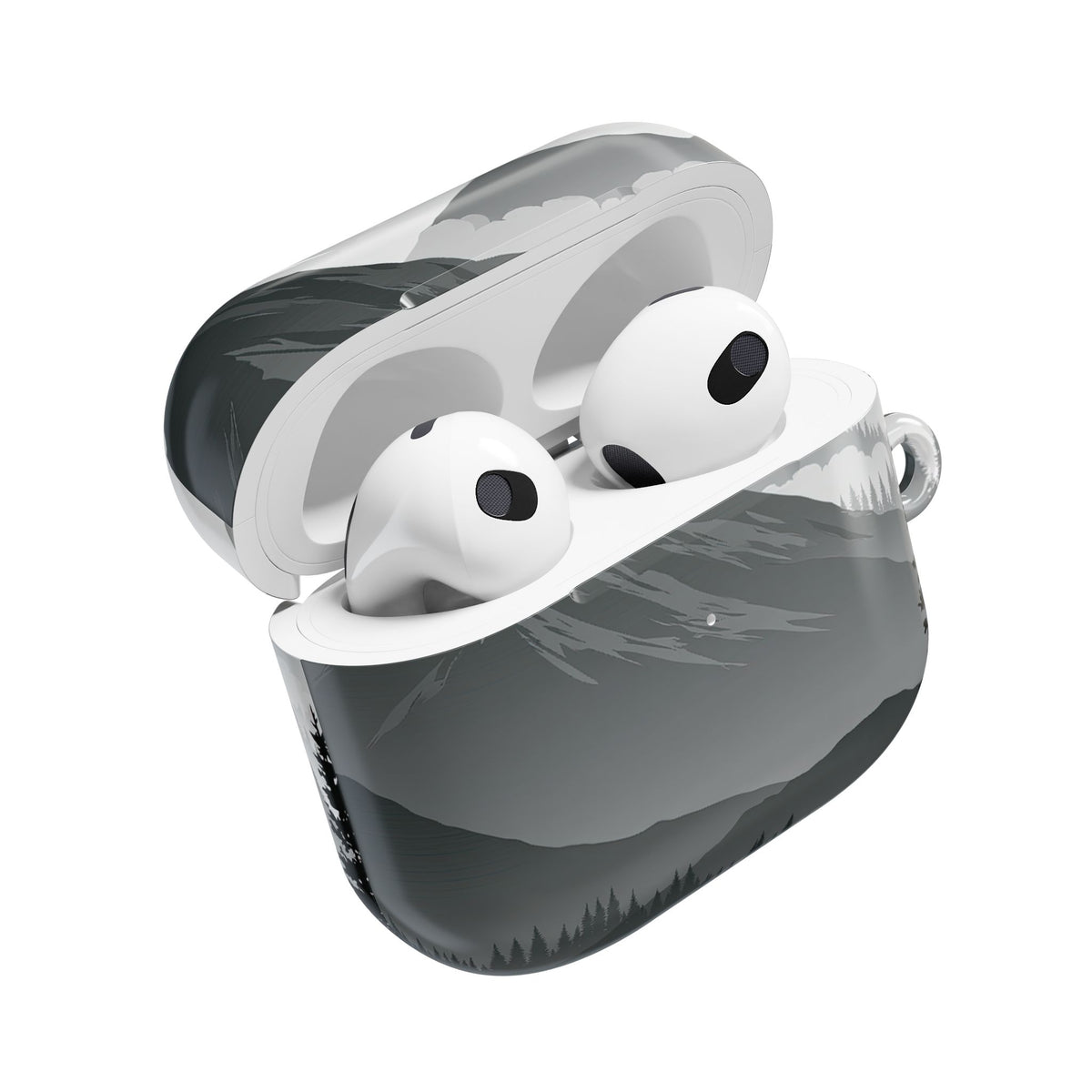 Alpine Horizon · Hard Case for AirPods & AirPods Pro · Black