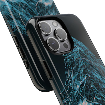Glacial Alpine Peak · Tough 2.0 Magnetic Phone Case for iPhone · Blue