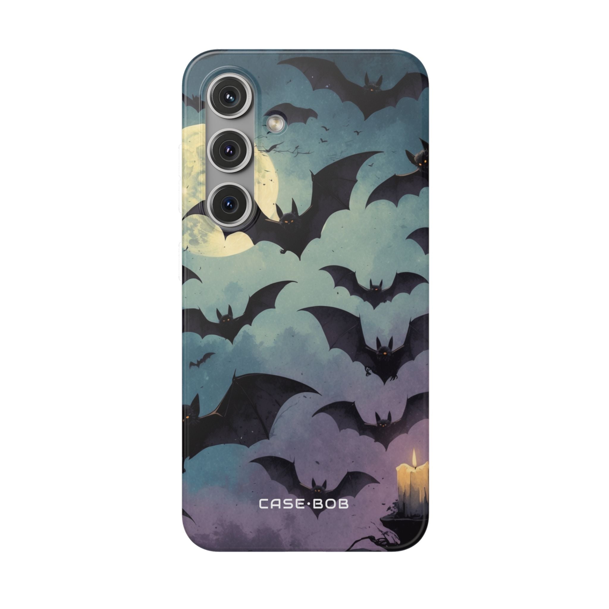 Glowing Bat Swarm Samsung S24 Case - Soft