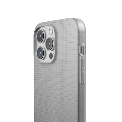 Grey Lite Phone Case for iPhone - Chrome Mesh Warp