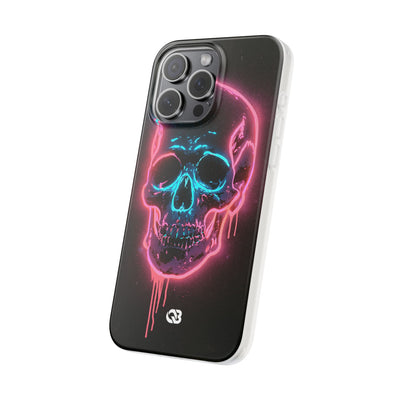 Neon Drip Skull · Lite Phone Case for iPhone ·  Black