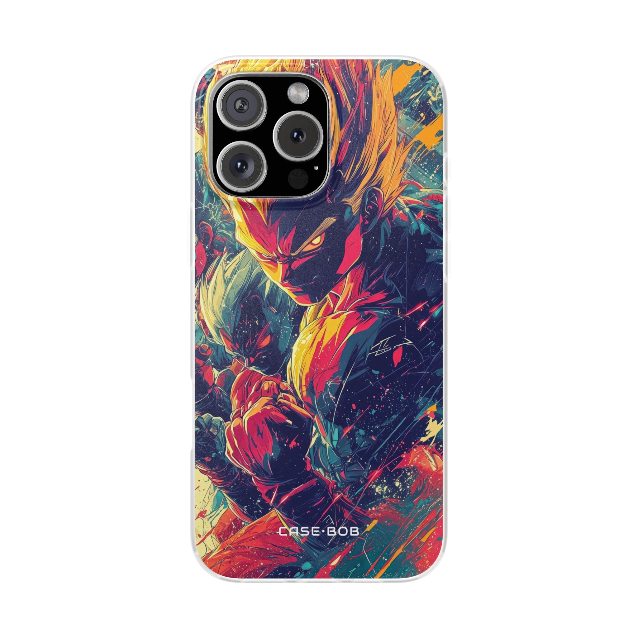 Keltainen Fury iPhone 16 Pro Max -pehmeä suojakotelo