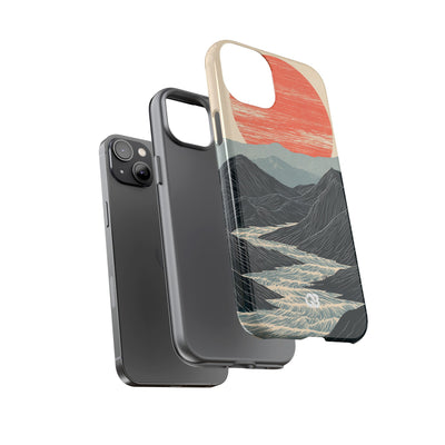 Crimson Ridge Horizon · Tough Phone Case for iPhone · Black