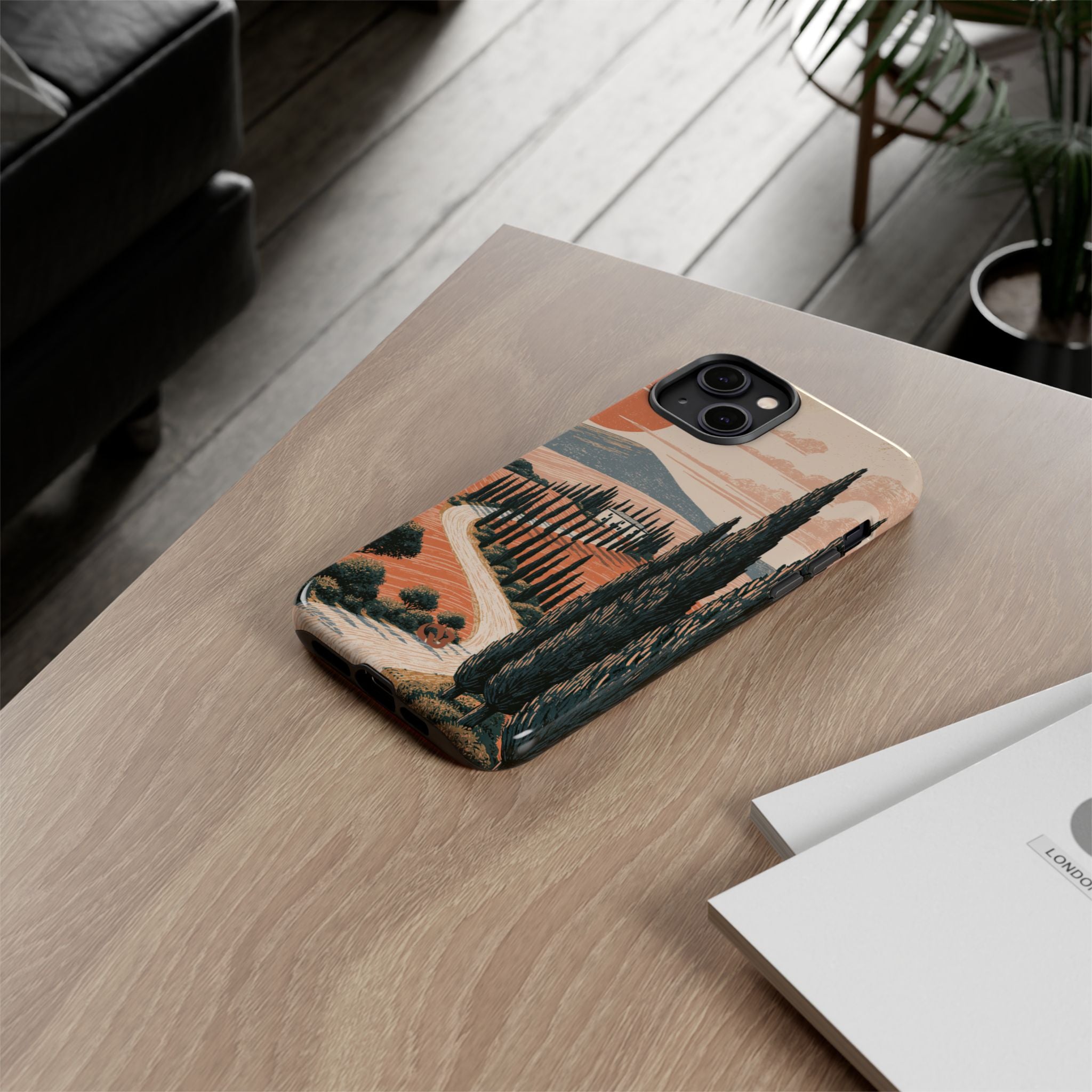 Orange Tough Phone Case for iPhone - Terracotta Ridge Trail