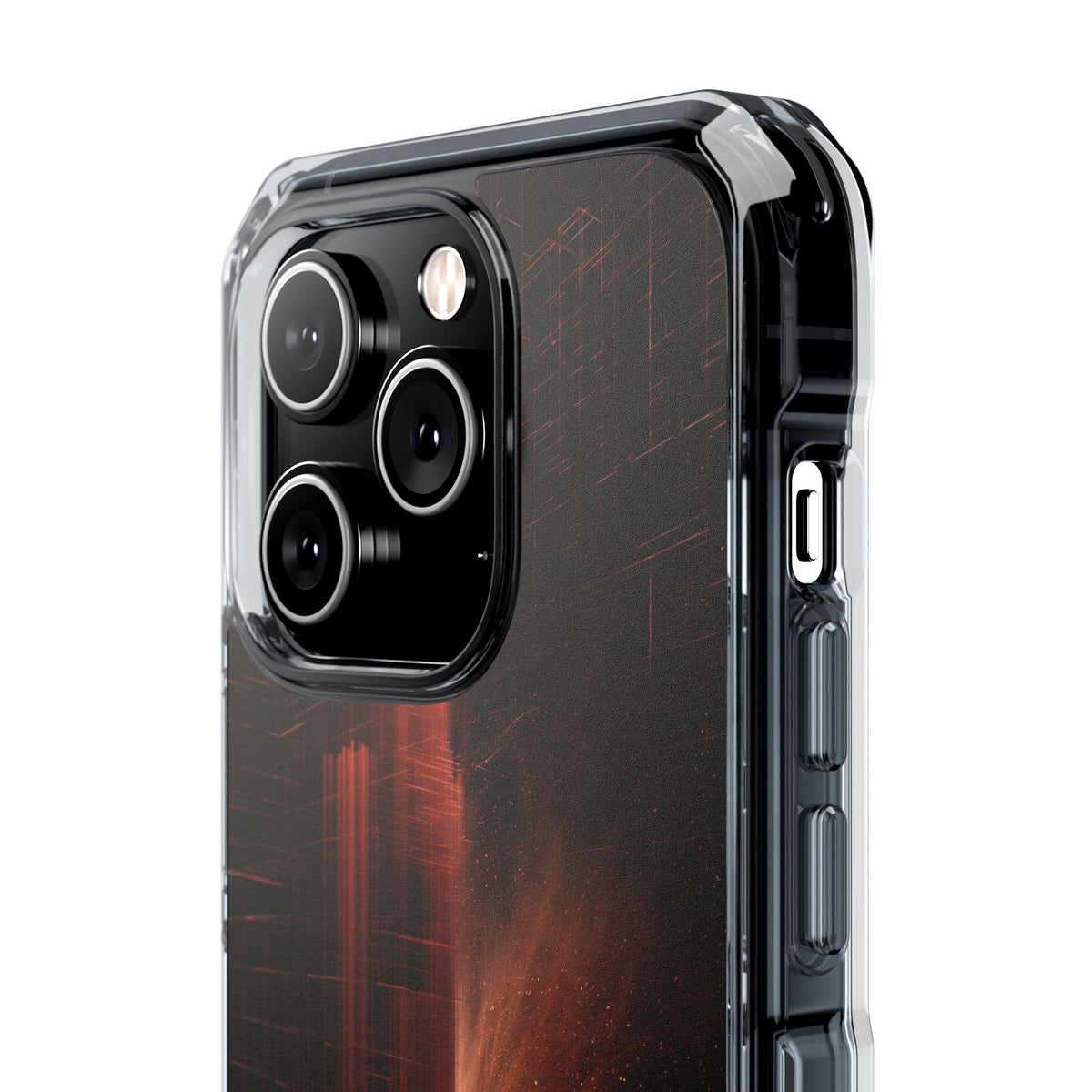 Luminous Monolith · Clear Impact Magnetic Phone Case for iPhone · Black