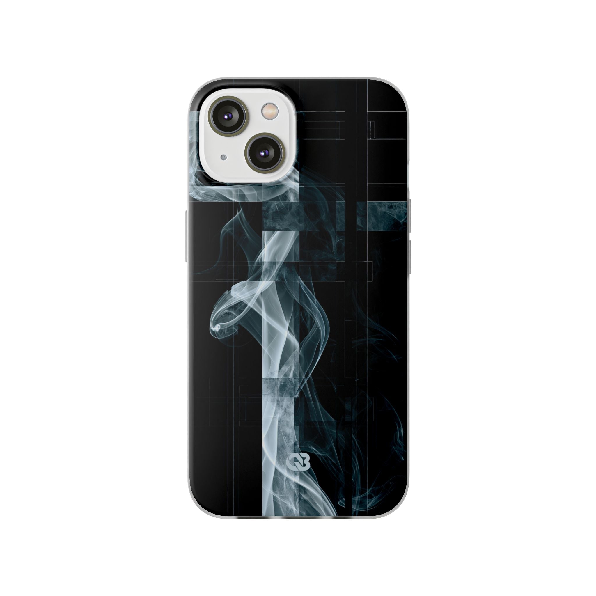 Black Lite Phone Case for iPhone - Arctic Vapor Grid