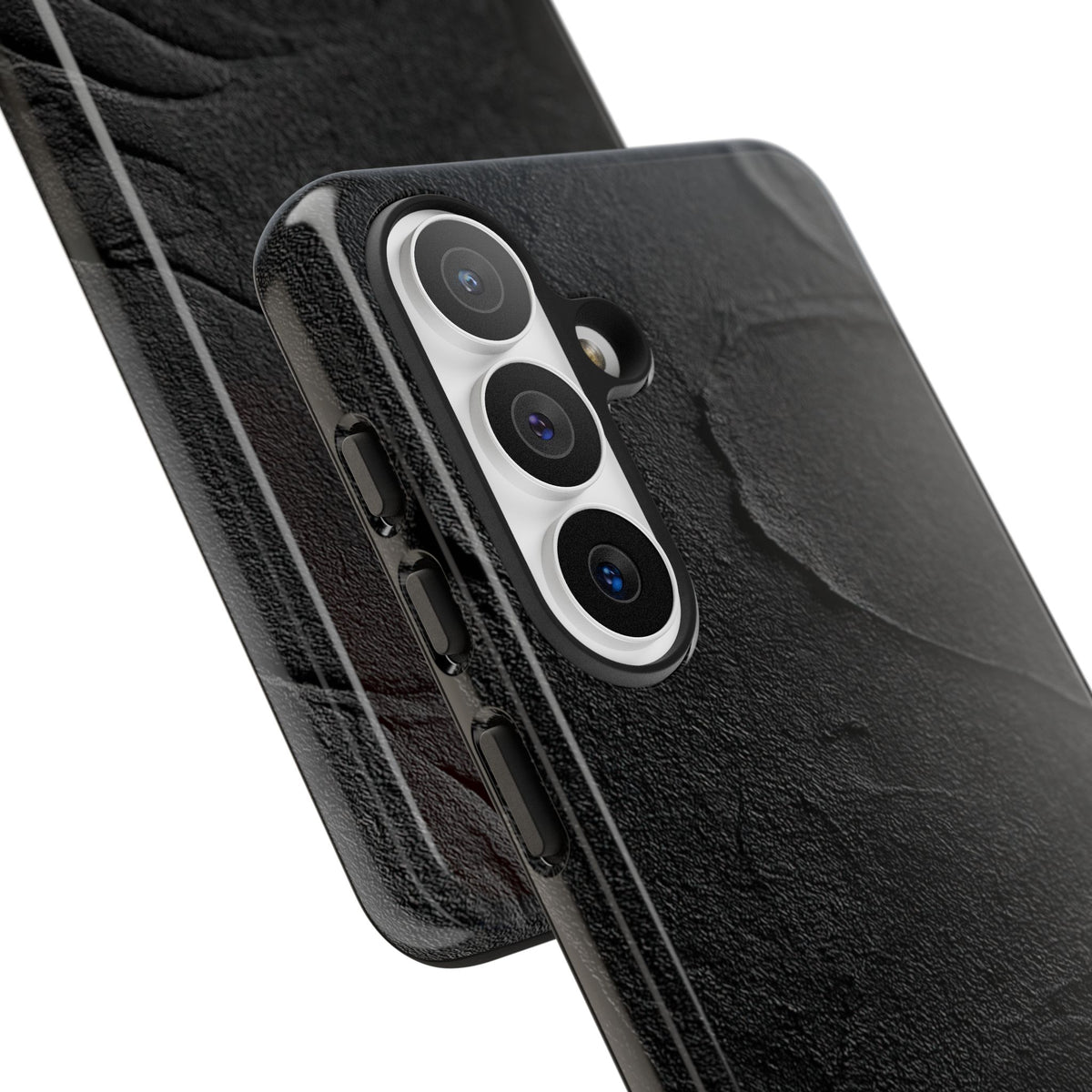 Obsidian Stucco Relief · Tough Phone Case for Samsung · Black