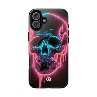 Neon Drip Skull · Tough 2.0 Magnetic Phone Case for iPhone · Black
