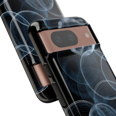 Blue Tough Phone Case for Google Pixel - Cyan Pulse Ripple