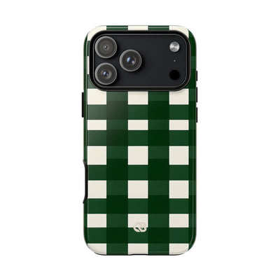 Hunter Green Plaid · Tough Phone Case for iPhone