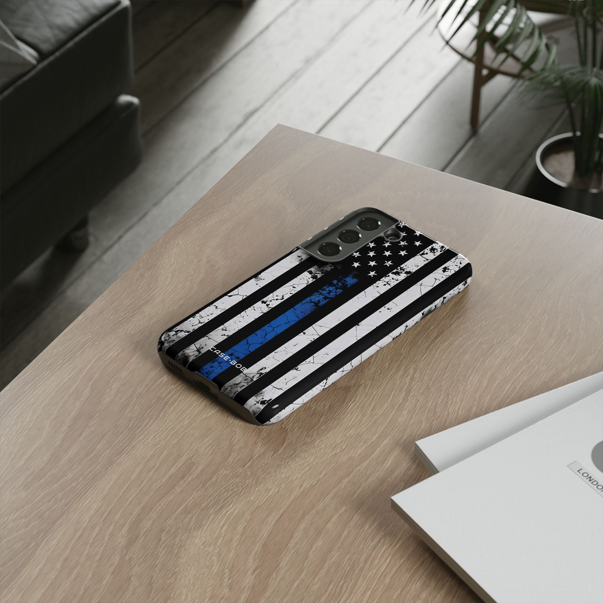 Blue Stripe Flag Samsung S22 Case - Tough