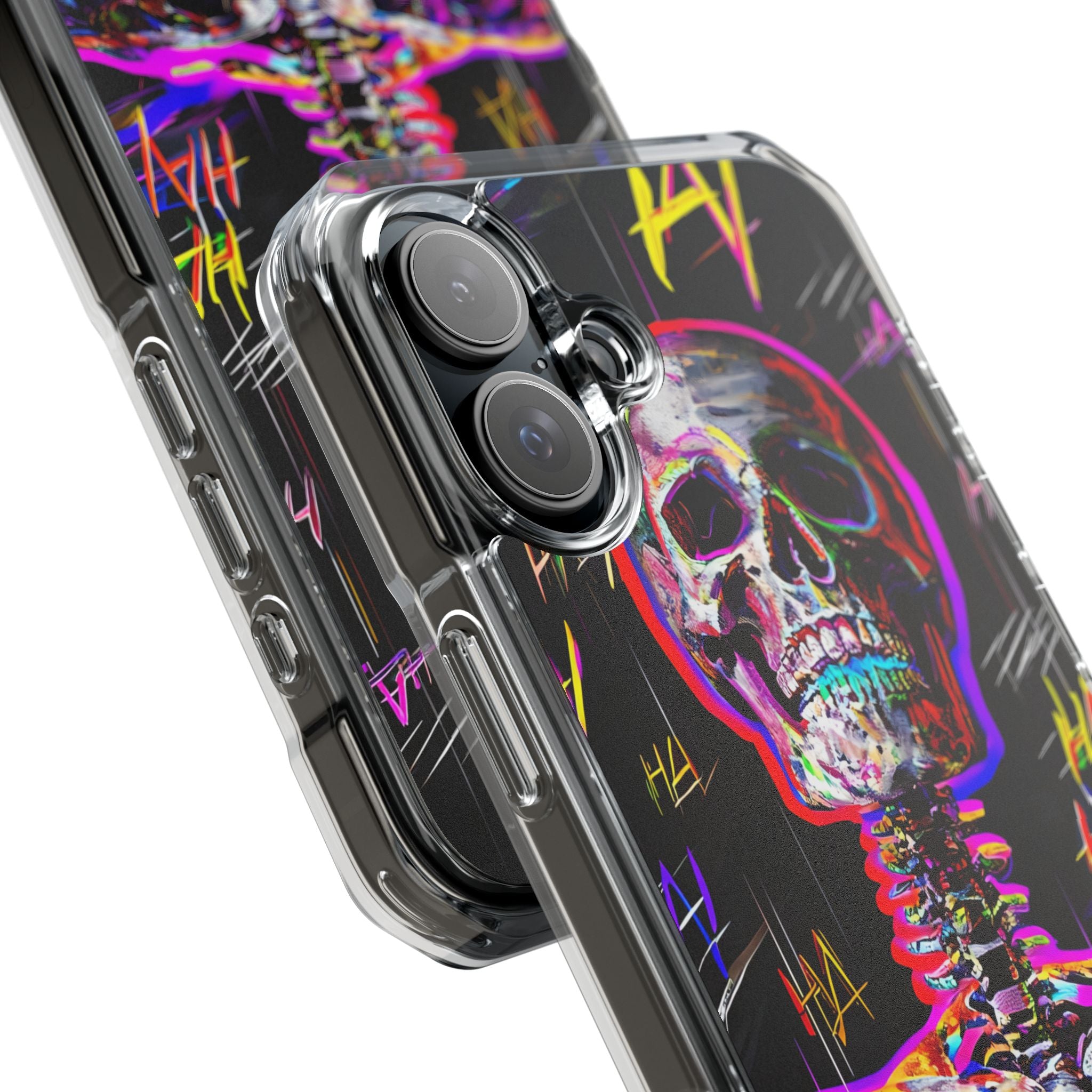 Neon Glitch Skeleton · Impact Custodia per iPhone · Magsafe