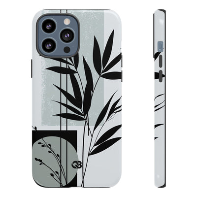 Zen Bamboo Silhouette · Tough Phone Case for iPhone · Green